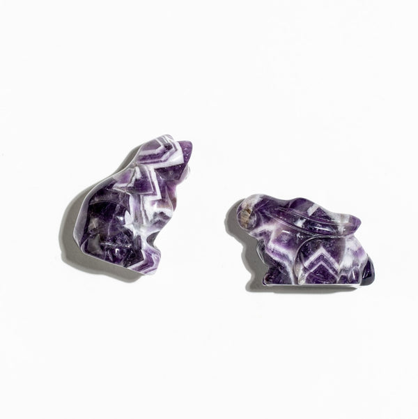 Rabbit & Cat (Dream Amethyst)